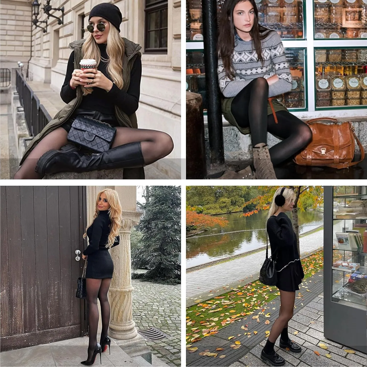 2 Pack Fleece Lined Tights Sheer Winter - Fake Translucent Tights Winter Thick Warm Pantyhose Sheer Women Leggings