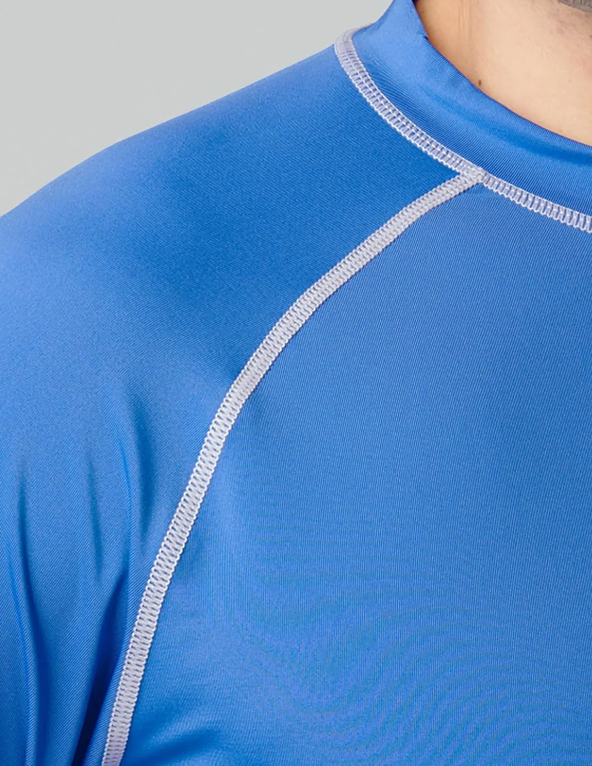 2 Pack Men's Sun Protection Long Sleeve Swim Shirts UPF 50  Loose Fit Rash Guards Fishing Quick Dry Clothing
