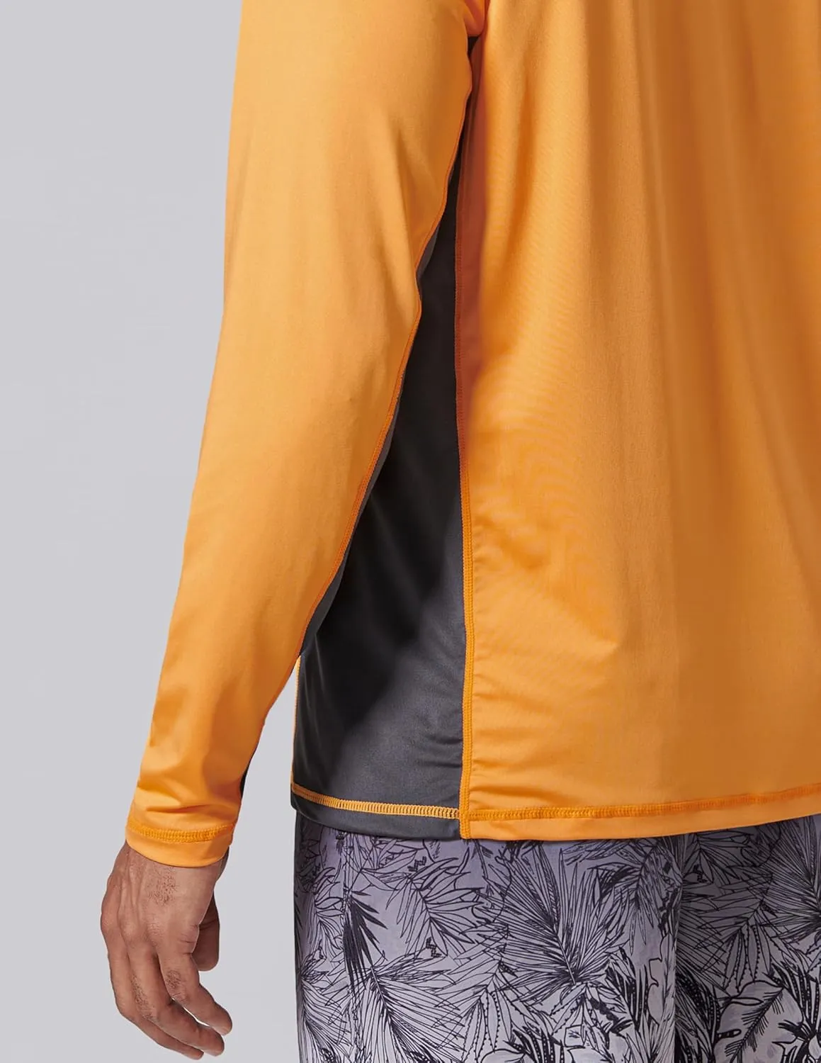 2 Pack Men's Sun Protection Long Sleeve Swim Shirts UPF 50  Loose Fit Rash Guards Fishing Quick Dry Clothing