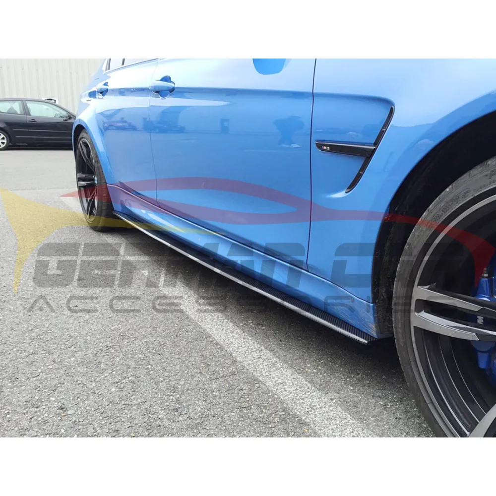 2014-2021 BMW M3/M4 Carbon Fiber Performance Side Skirt Extensions | F80/F82/F83