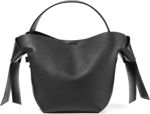 2024 new women's cowhide simple bow single shoulder crossbody handbag bucket bag trend
