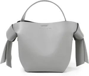 2024 new women's cowhide simple bow single shoulder crossbody handbag bucket bag trend