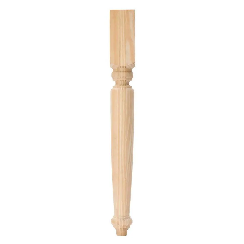 29 in. Pine Butcher Block Leg