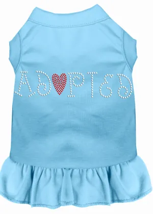Adopted Rhinestone Dress Baby Blue Sm