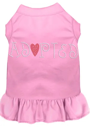 Adopted Rhinestone Dress Light Pink Lg