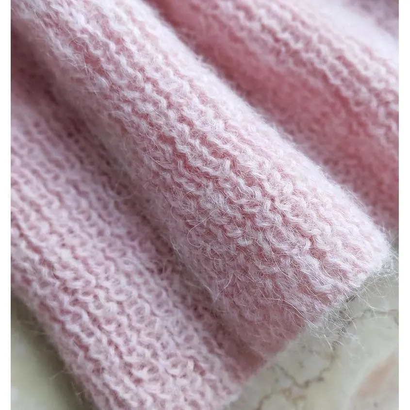 Autumn Lace Collar Mohair Sweater