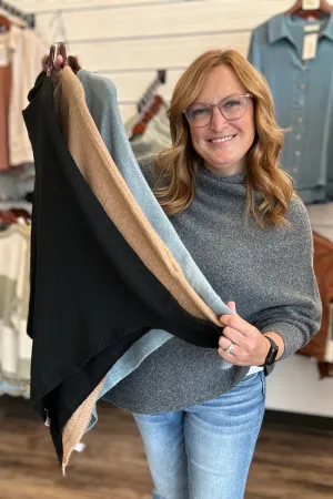 Basic Triangle Poncho with Sleeves