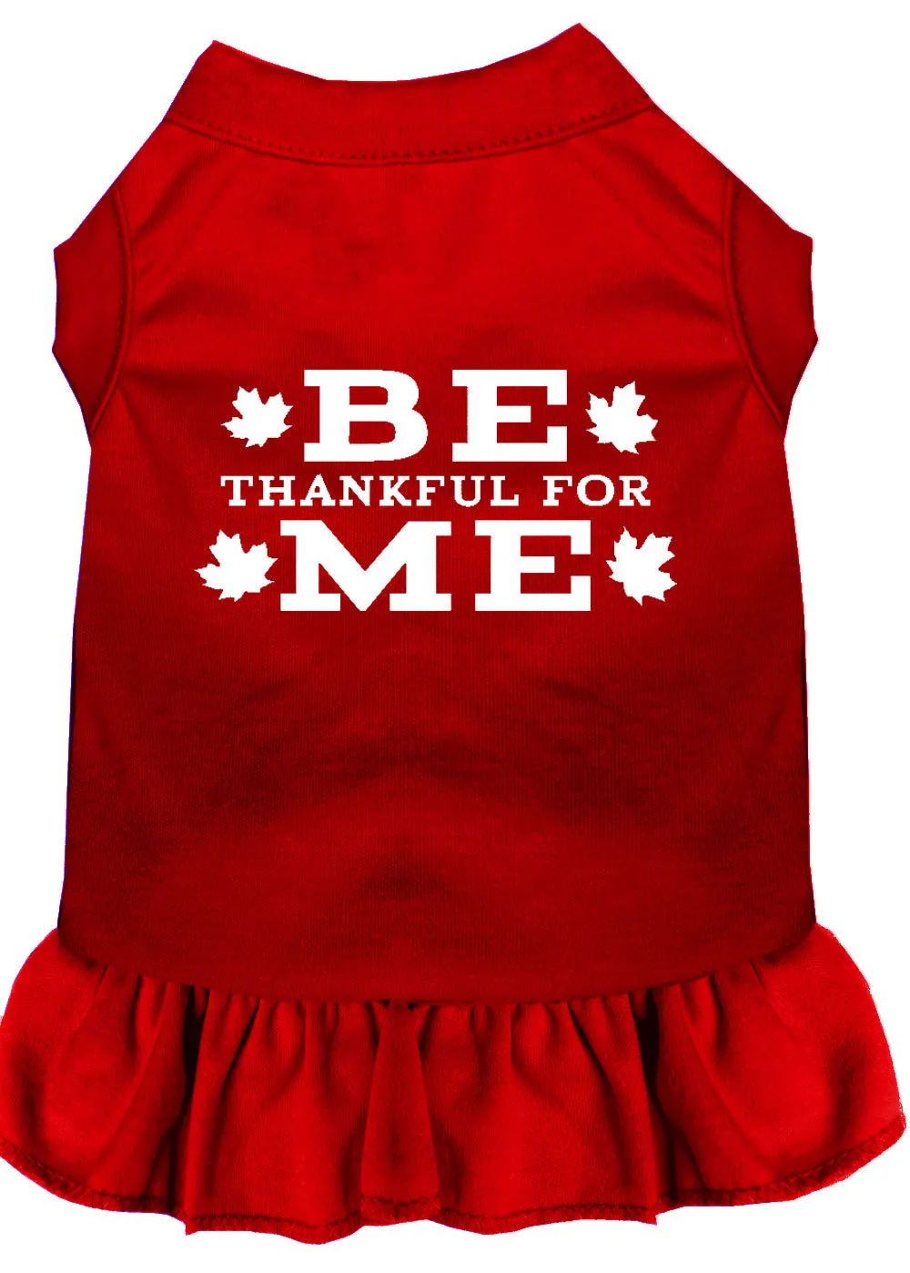 Be Thankful For Me Screen Print Dress Red Lg