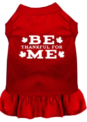 Be Thankful For Me Screen Print Dress Red Lg
