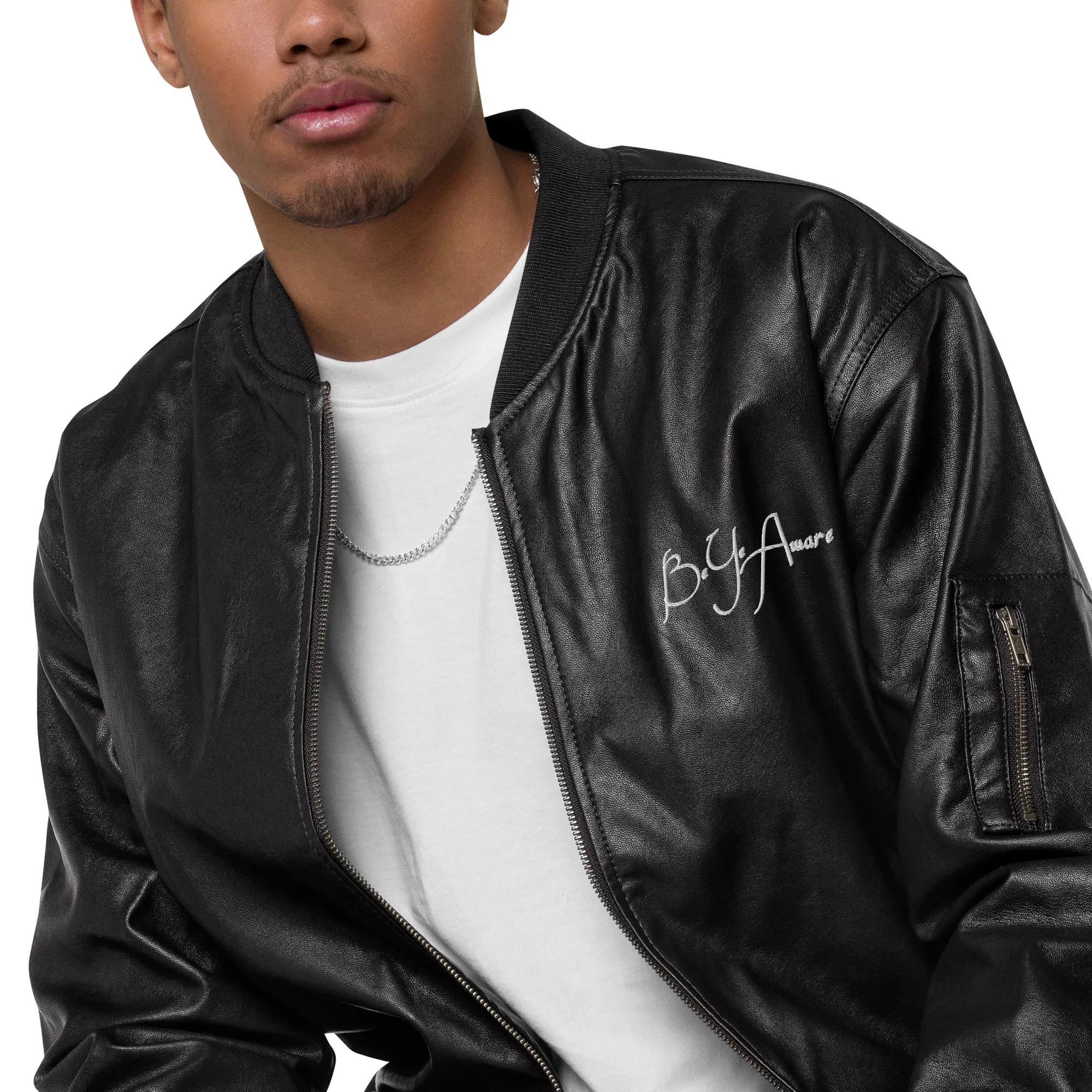 Be Ye Aware Classics Unisex Faux Leather Bomber Jackets