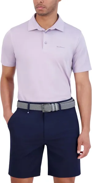 Ben Sherman Men's Pique Golf Sport Athletic Fit, UPF , Moisture-Wicking, Odor Resistant, Casual Shirt