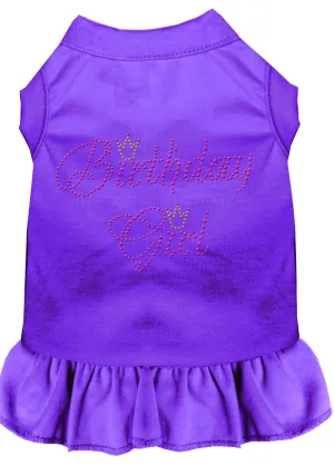 Birthday Girl Rhinestone Dress Purple 4x