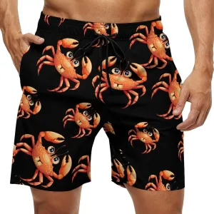 Boston Crab Men's Swim Trunks Quick Dry Board Shorts Breathable Summer Beach Shorts Bathing Suits