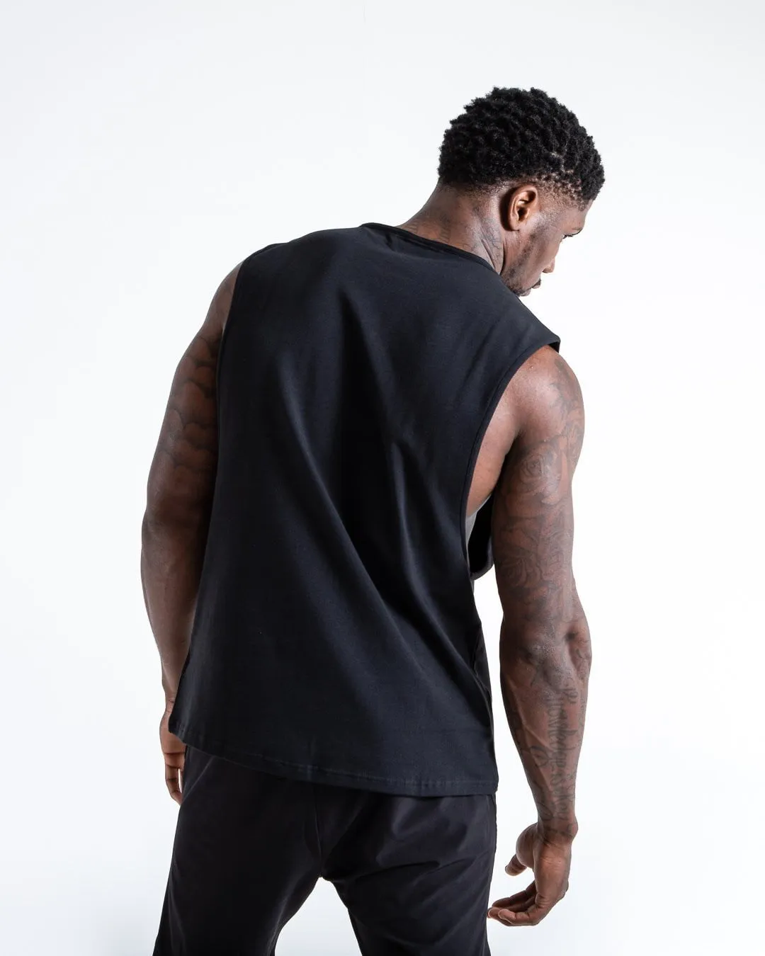 BOXING IS LOVE MUSCLE TANK - BLACK