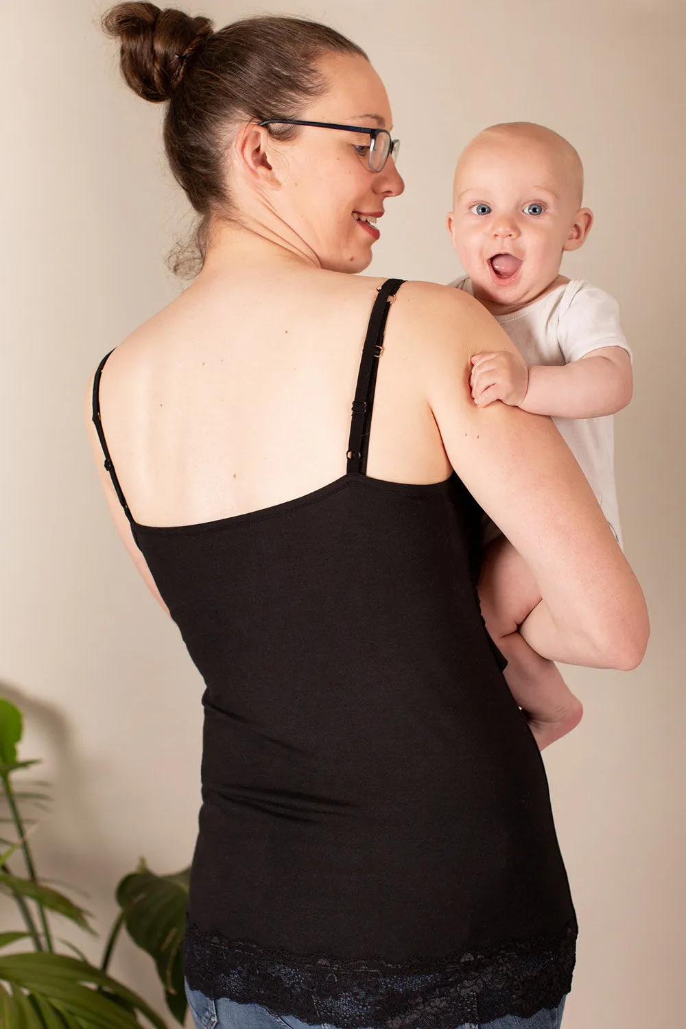 Breastfeeding Cami in Black