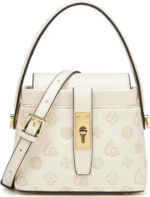Bucket Bag, Niche Design Premium Sense Fashion Trend Women's Bag, Shoulder Bag (Creamy-white)