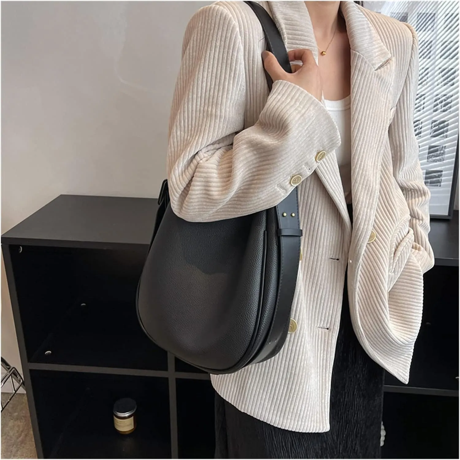Bucket Bags For Women Trend Vintage Women Small Leather Simple Handbags And Purses Crossbody Bags For Women
