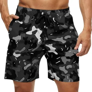 Camouflage Men's Swim Trunks Quick Dry Board Shorts Breathable Summer Beach Shorts Bathing Suits