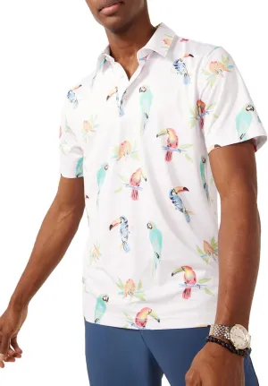 Chubbies Men's The Dude Where's Macaw (Performance Polo)