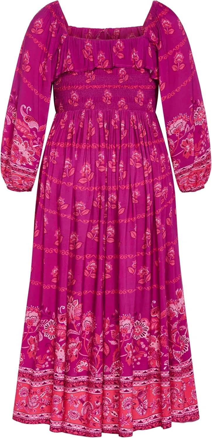 City Chic Women's Plus Size Dress-Estelle Maxi