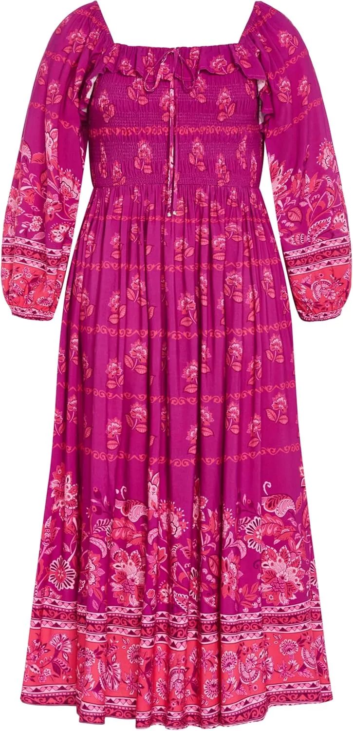 City Chic Women's Plus Size Dress-Estelle Maxi