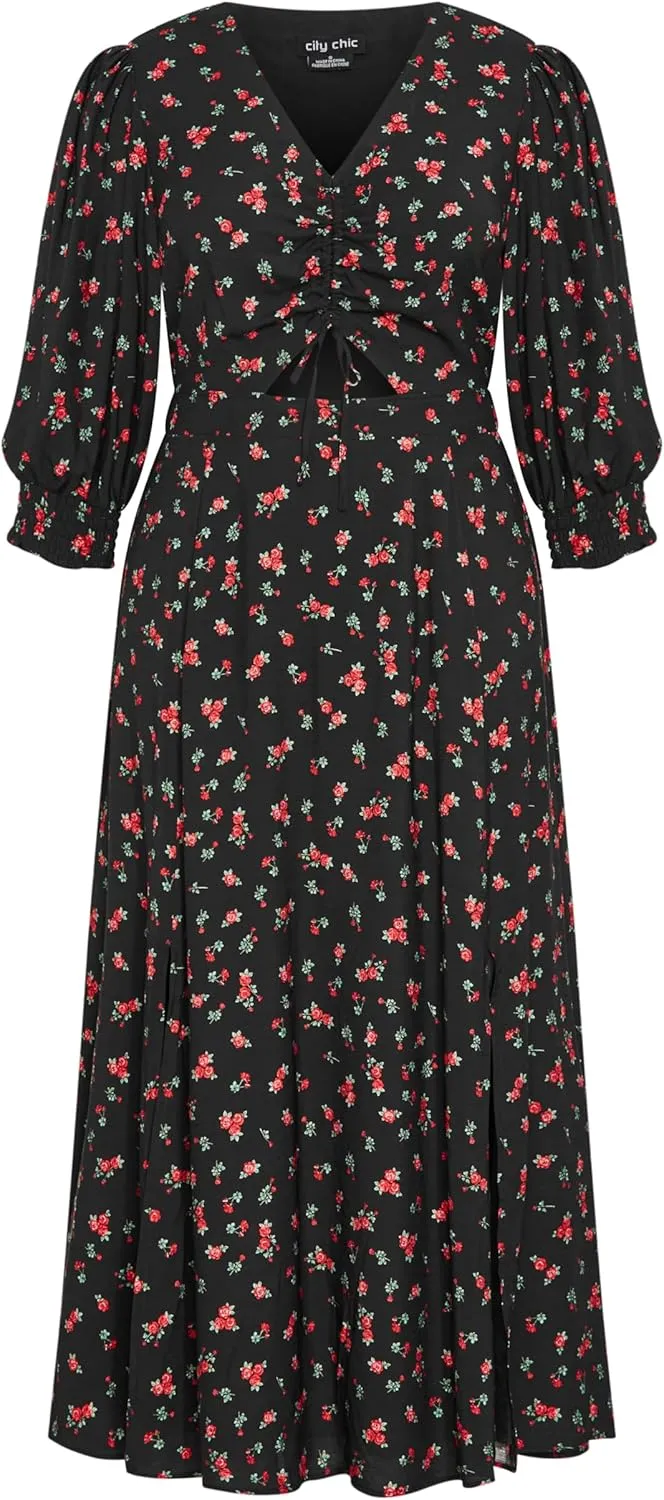 City Chic Women's Plus Size Maxi Dress - Jolene Print