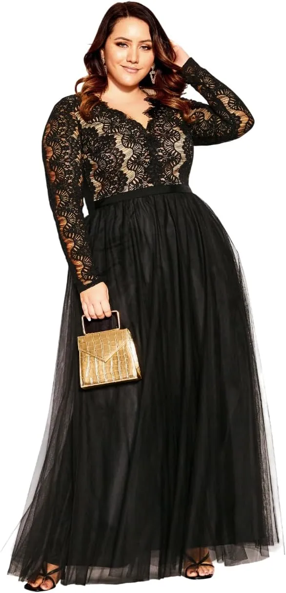 City Chic Women's Plus Size Maxi Dress - Rare Beauty