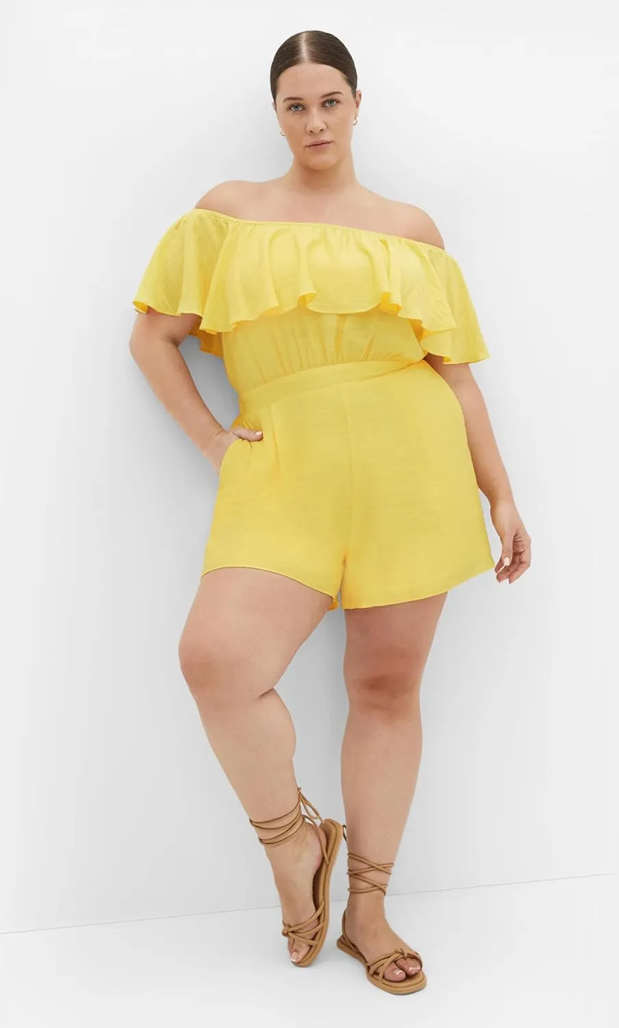 City Chic Women's Plus Size Serene Playsuit