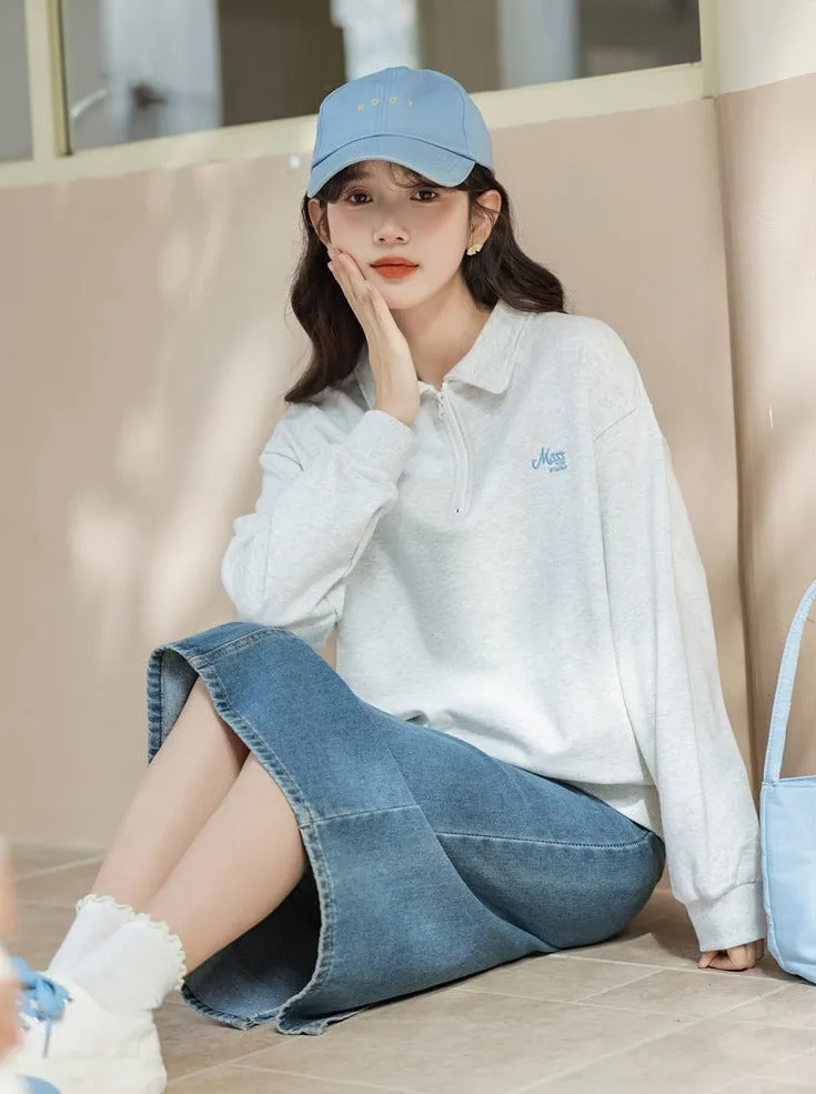 College Style Polo Casual Tops