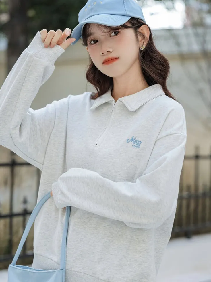 College Style Polo Casual Tops