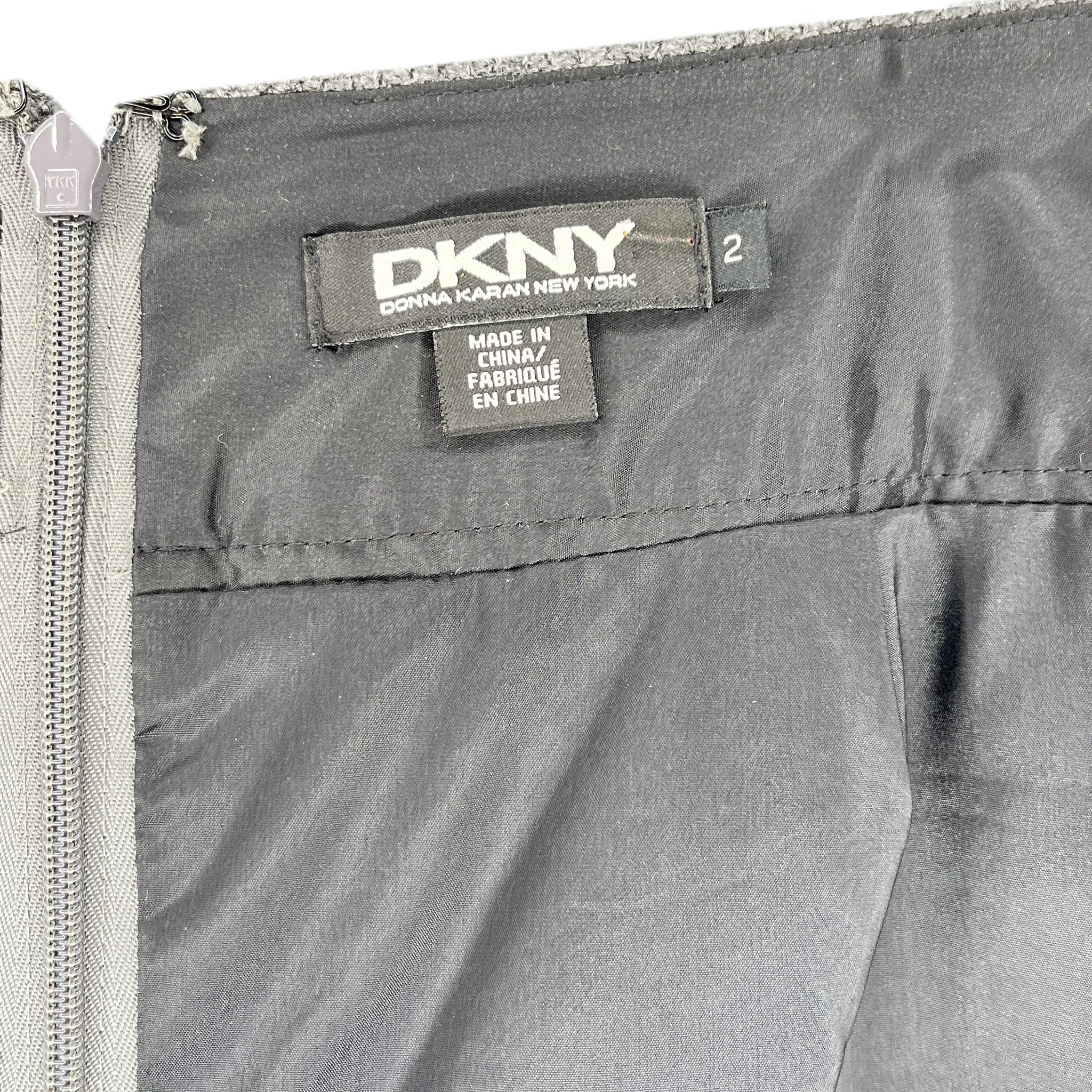 DKNY Pencil Skirt Gray Size 2 SKU 000236-6
