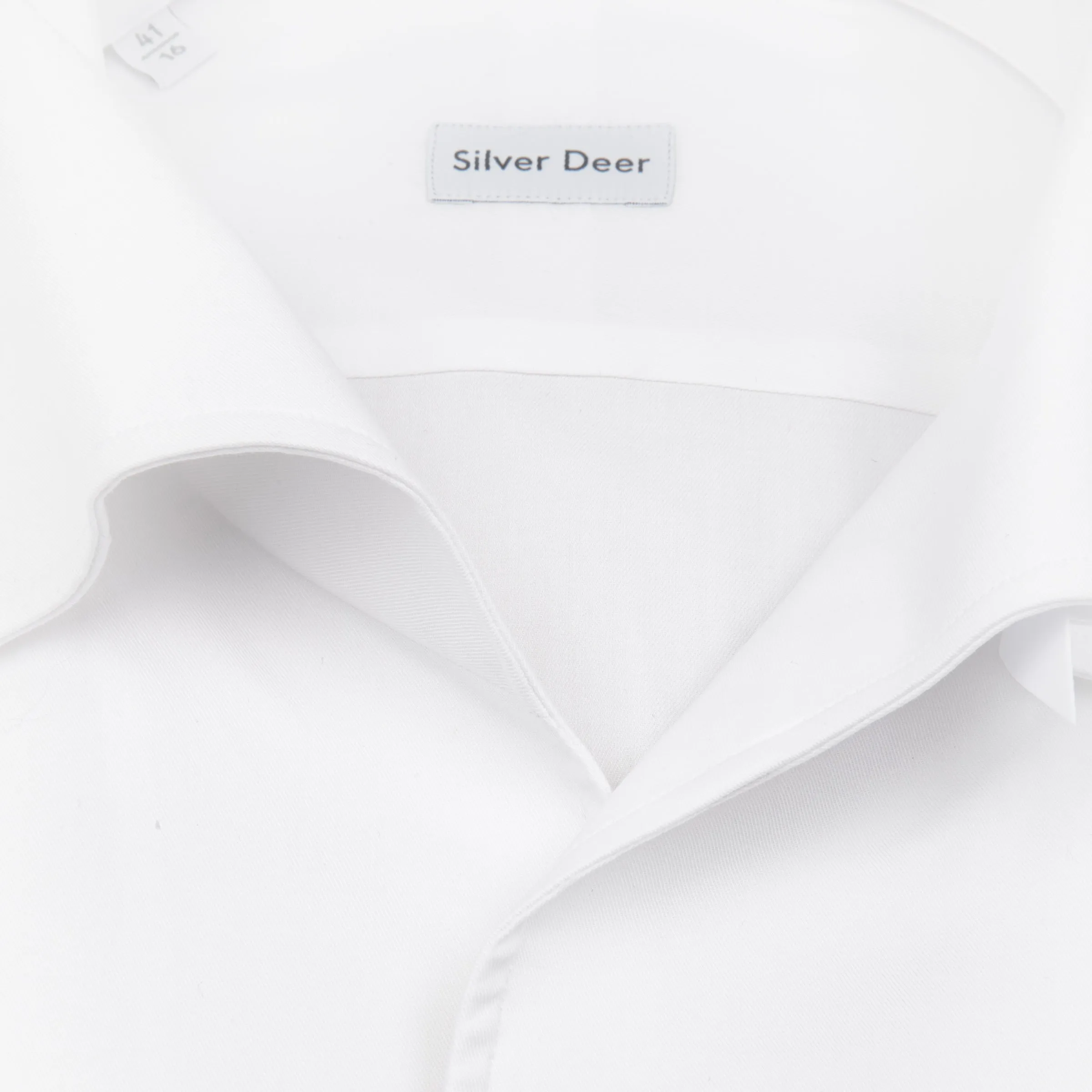 Double Button Down Twill Sportshirt White