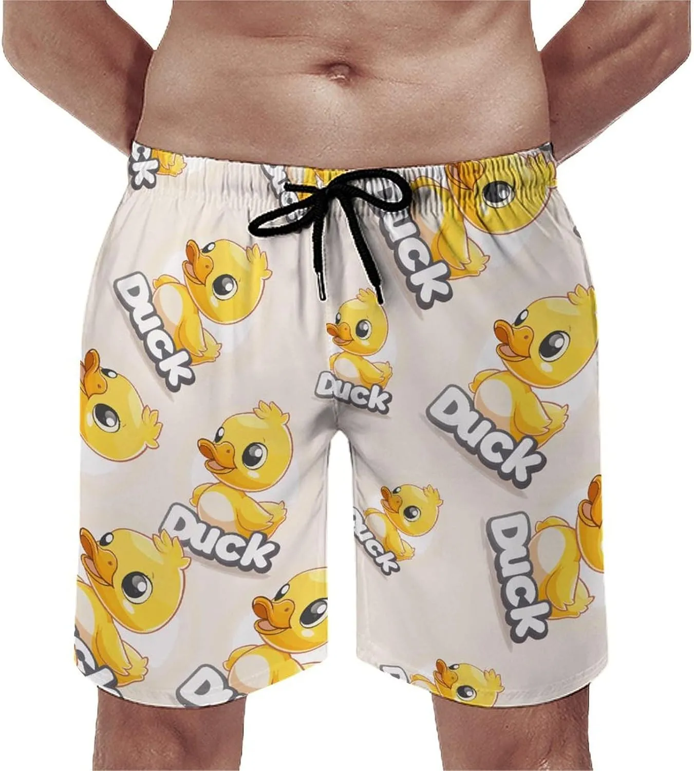 Duck Men's Swim Trunks Quick Dry Board Shorts Breathable Summer Beach Shorts Bathing Suits