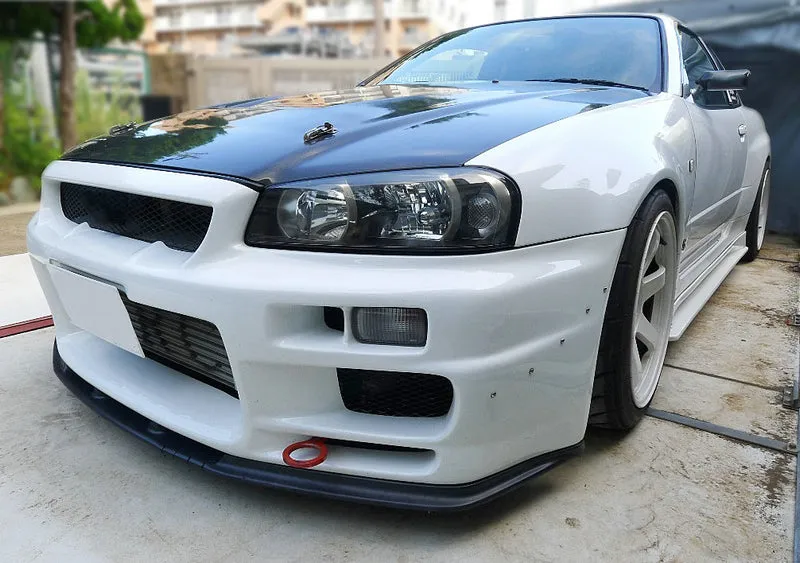 EPR USA HSM Style Side Skirts for Nissan R34 ER34 GTT 1999-2004 Carbon Fiber/FRP