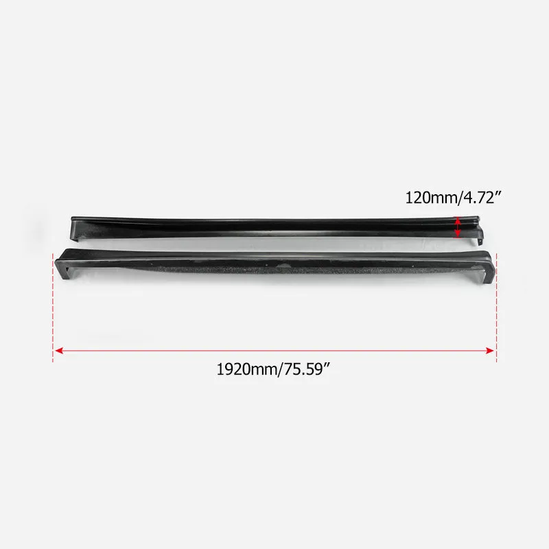 EPR USA HSM Style Side Skirts for Nissan R34 ER34 GTT 1999-2004 Carbon Fiber/FRP