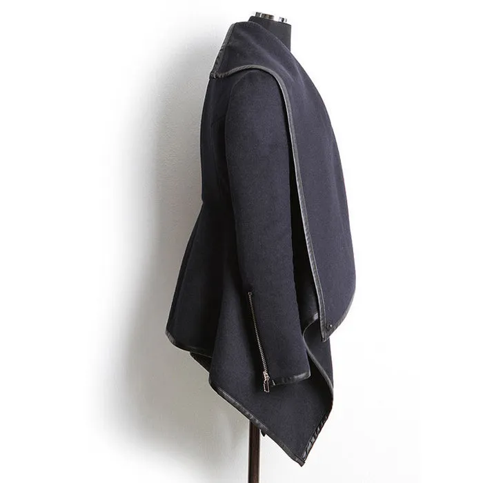 Europe Slim Look Elegant Niche Wool Coat Windbreaker Women Popular Outerwear