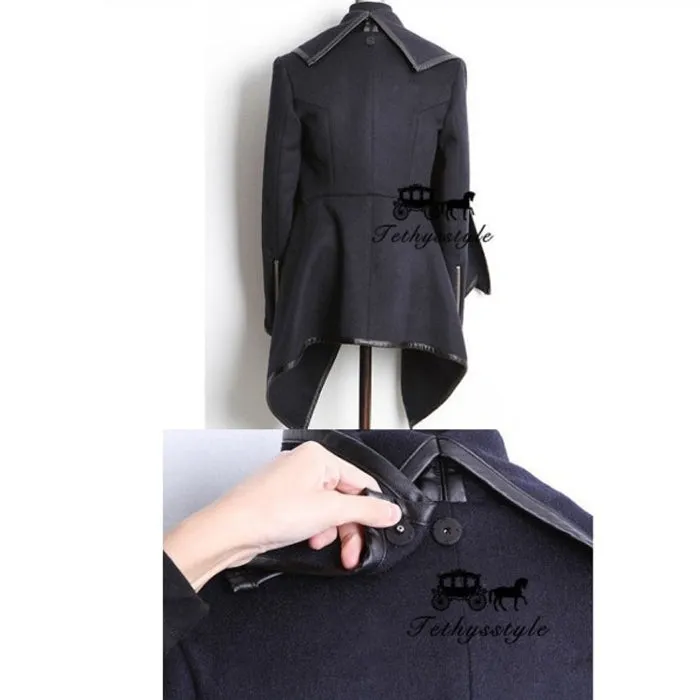 Europe Slim Look Elegant Niche Wool Coat Windbreaker Women Popular Outerwear