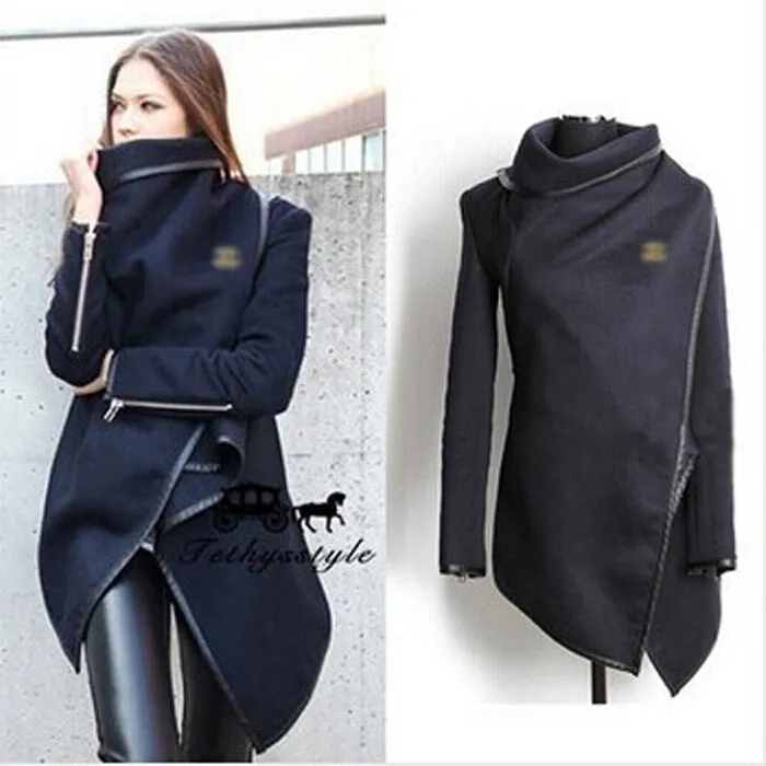 Europe Slim Look Elegant Niche Wool Coat Windbreaker Women Popular Outerwear