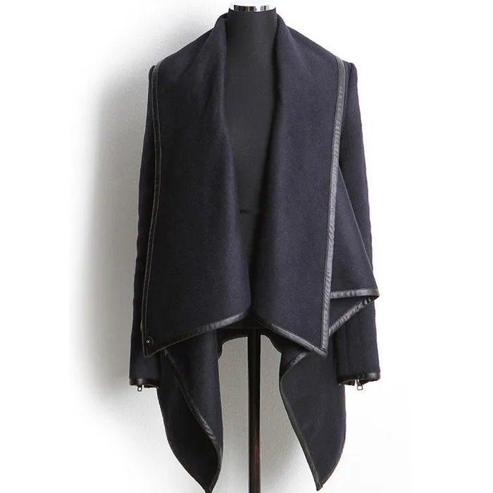 Europe Slim Look Elegant Niche Wool Coat Windbreaker Women Popular Outerwear