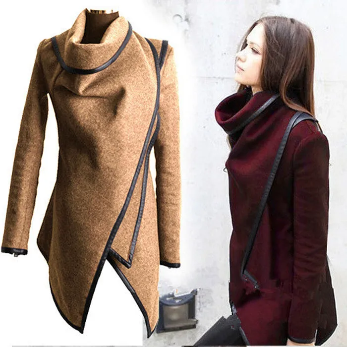 Europe Slim Look Elegant Niche Wool Coat Windbreaker Women Popular Outerwear