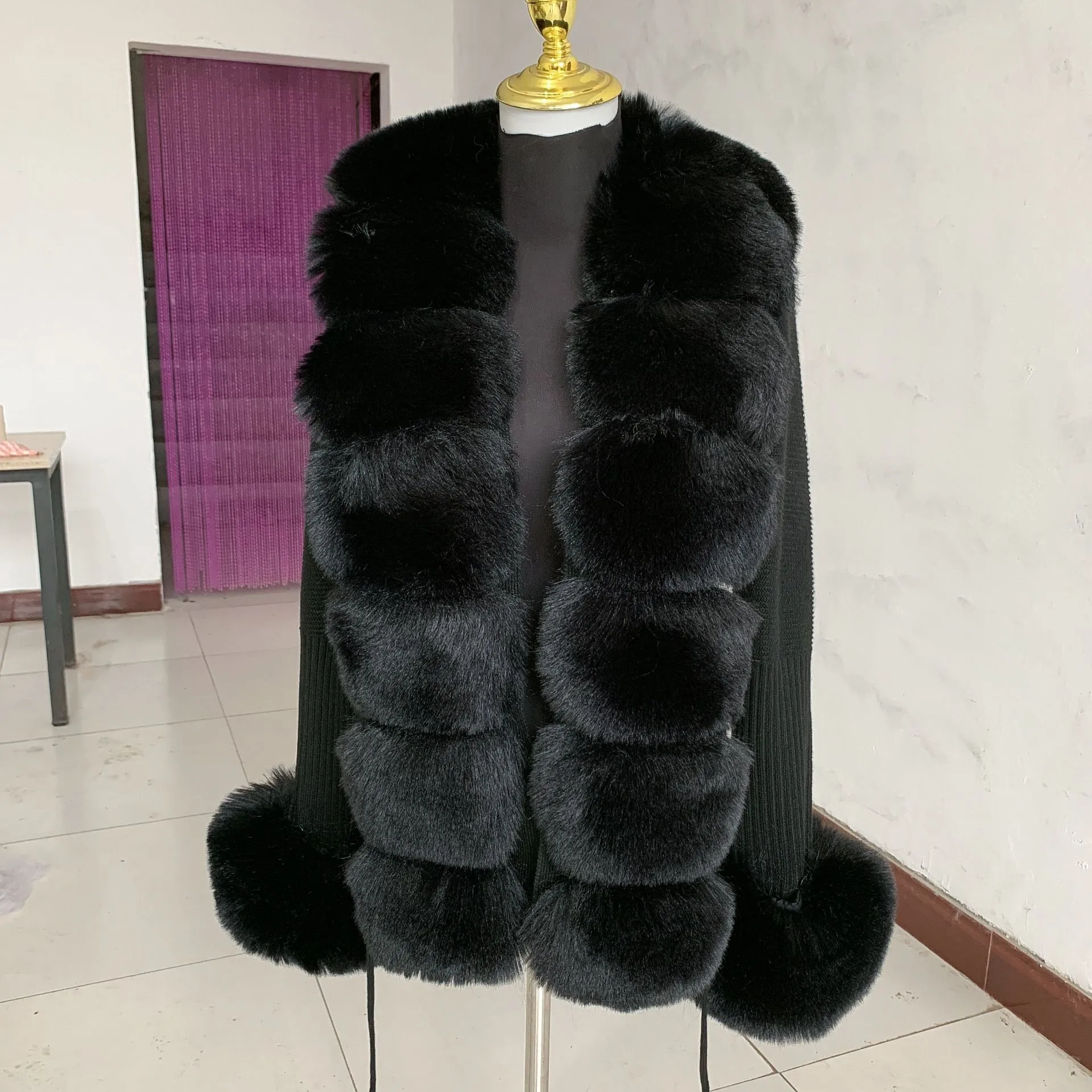 Faux Fur Elegant Coat