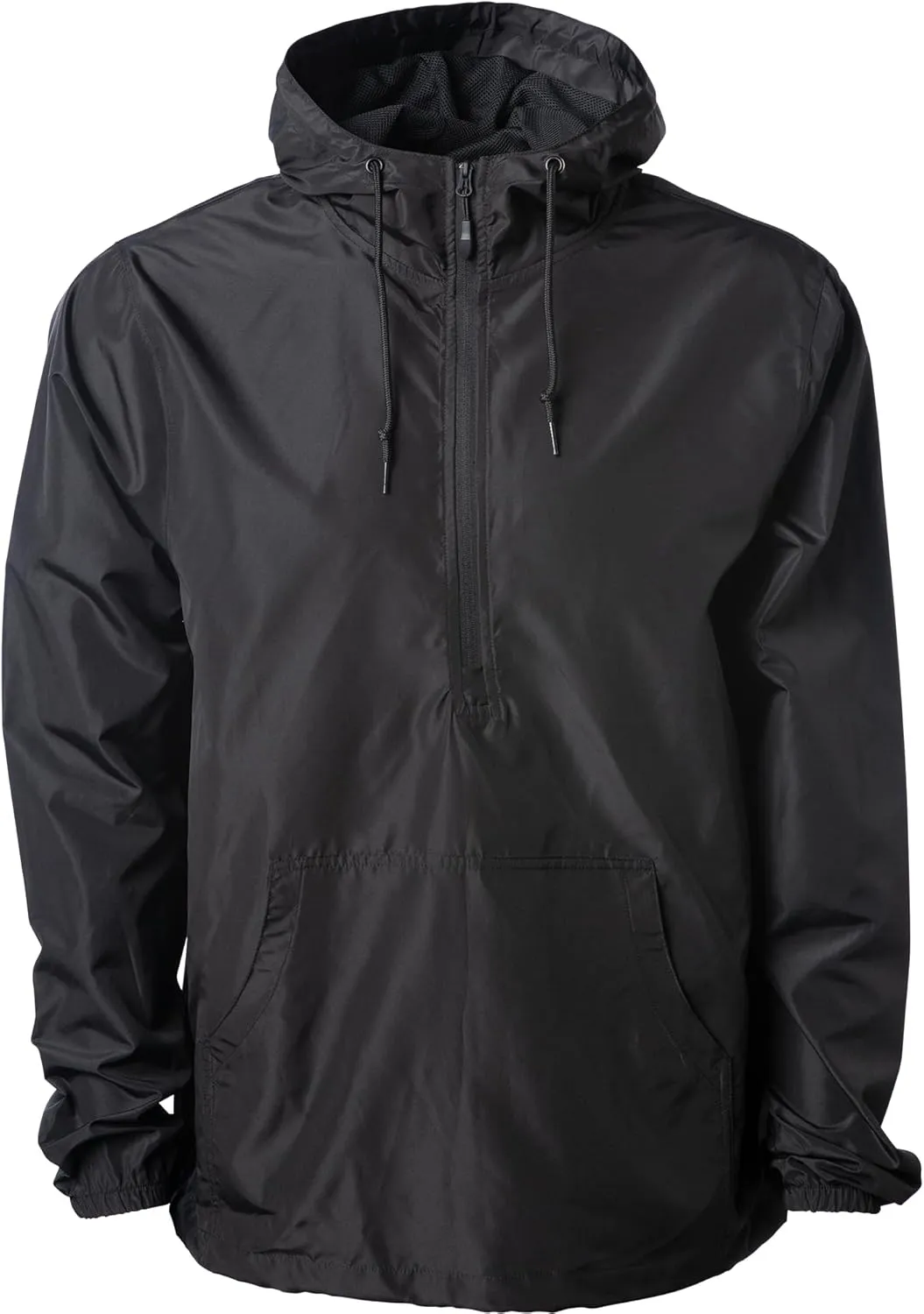 Global Blank Men's Lightweight Packable Windbreaker Jacket Water Reistant Zip Up Hoodie for Men