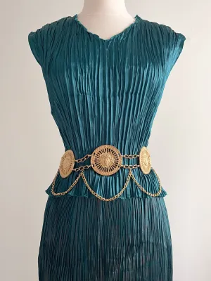 Gorgeous 1970's Gold Chain Statement Belt / S/L
