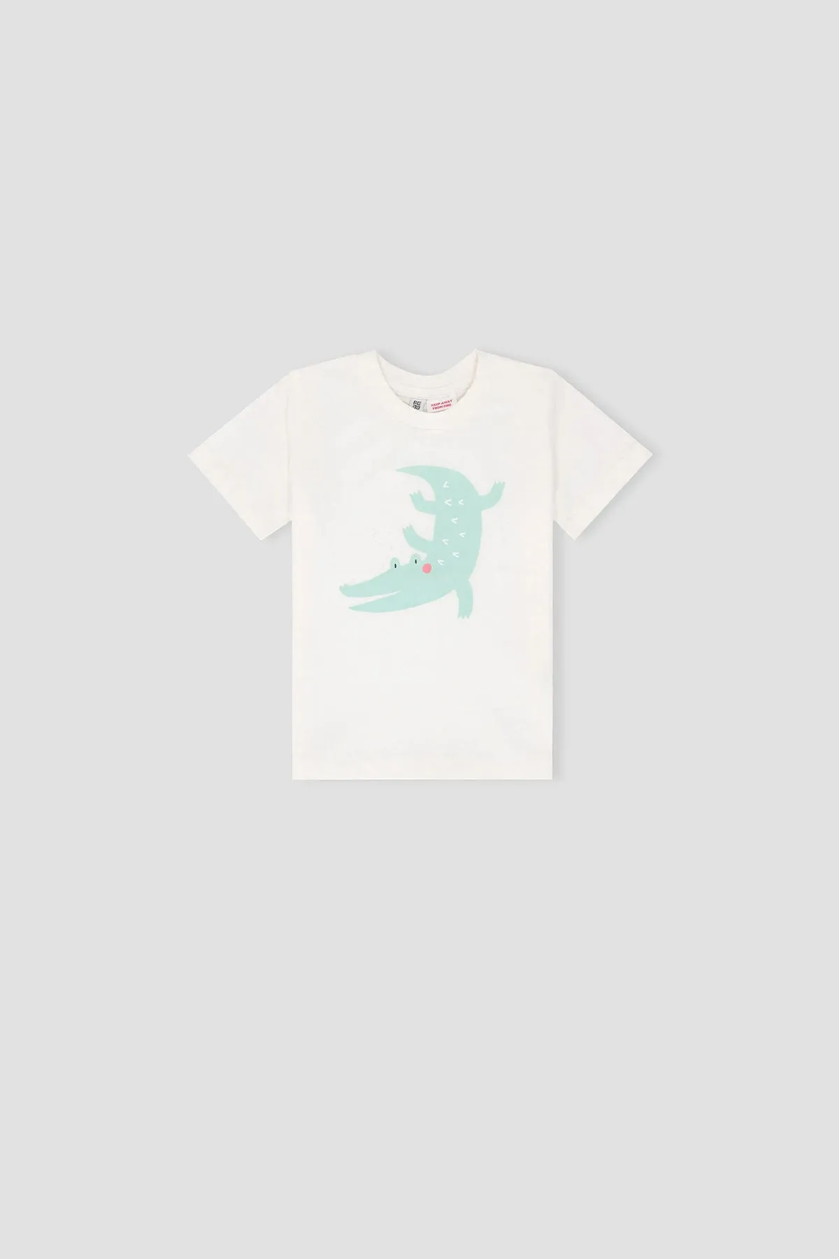 Graphic T-Shirt & Short Suit For Baby Boy - White