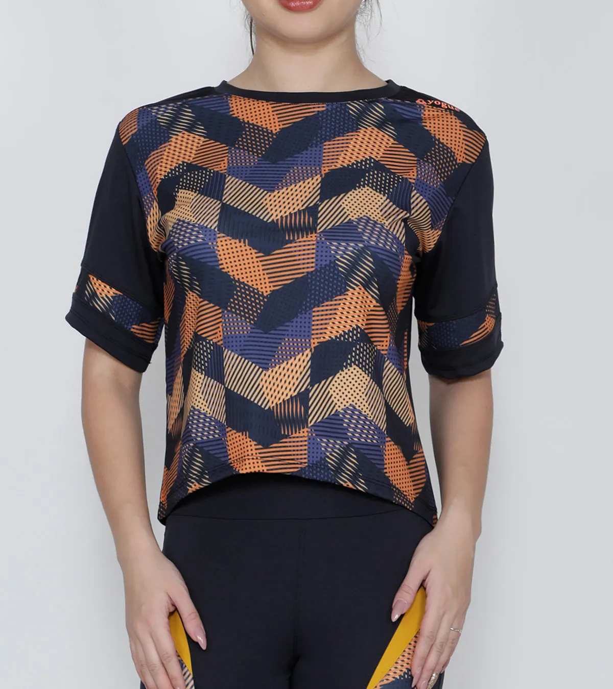 Graphite CrissCross Crop Top
