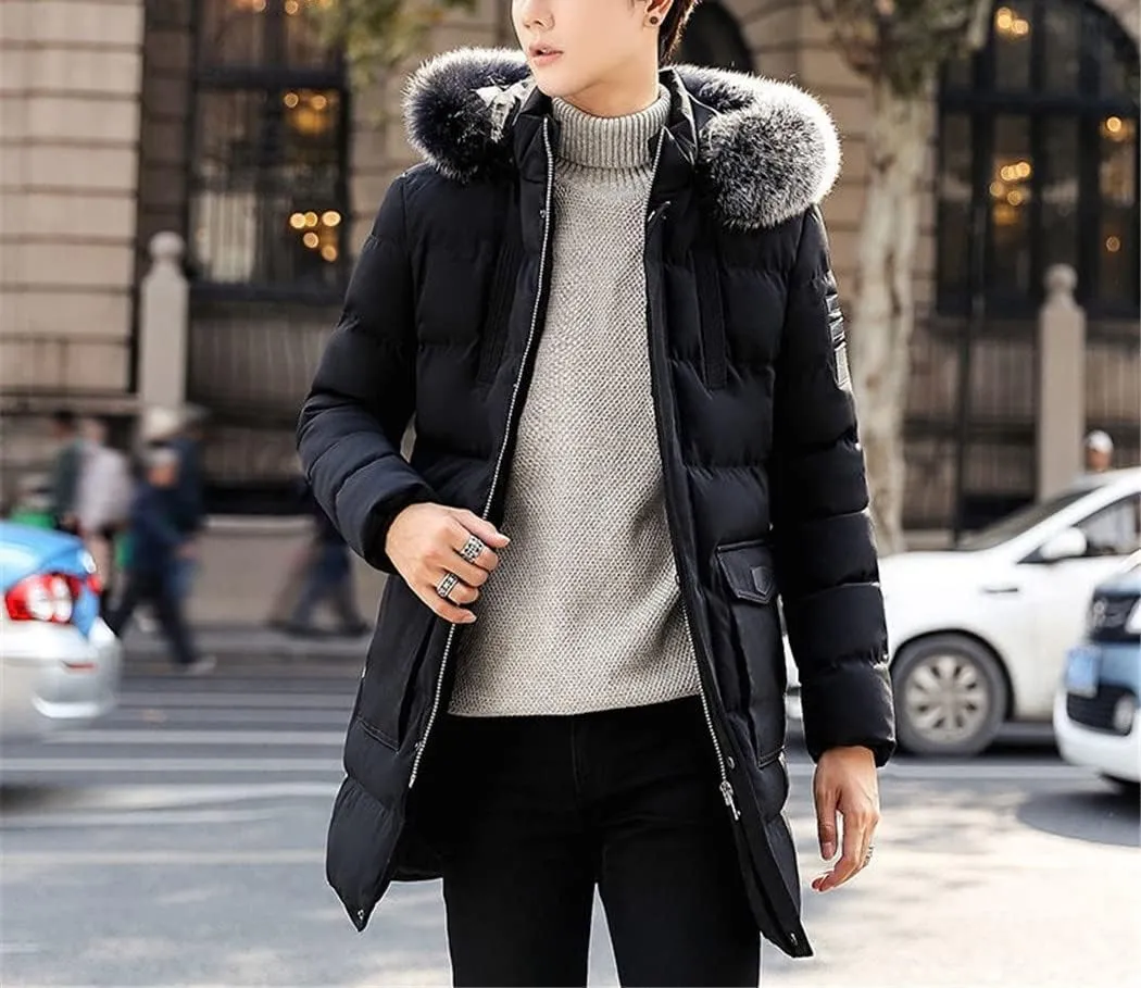 Haitpant Winter Thick Men's Slim Cotton Jacket Students Trend Coat Down Cotton Padded Warm Parkas
