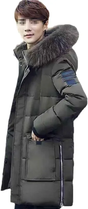Haitpant Winter Thick Men's Slim Cotton Jacket Students Trend Coat Down Cotton Padded Warm Parkas