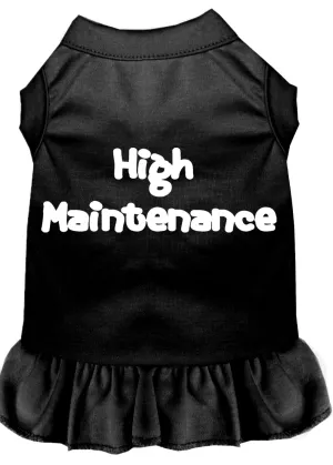 High Maintenance Screen Print Dress Black Xxl