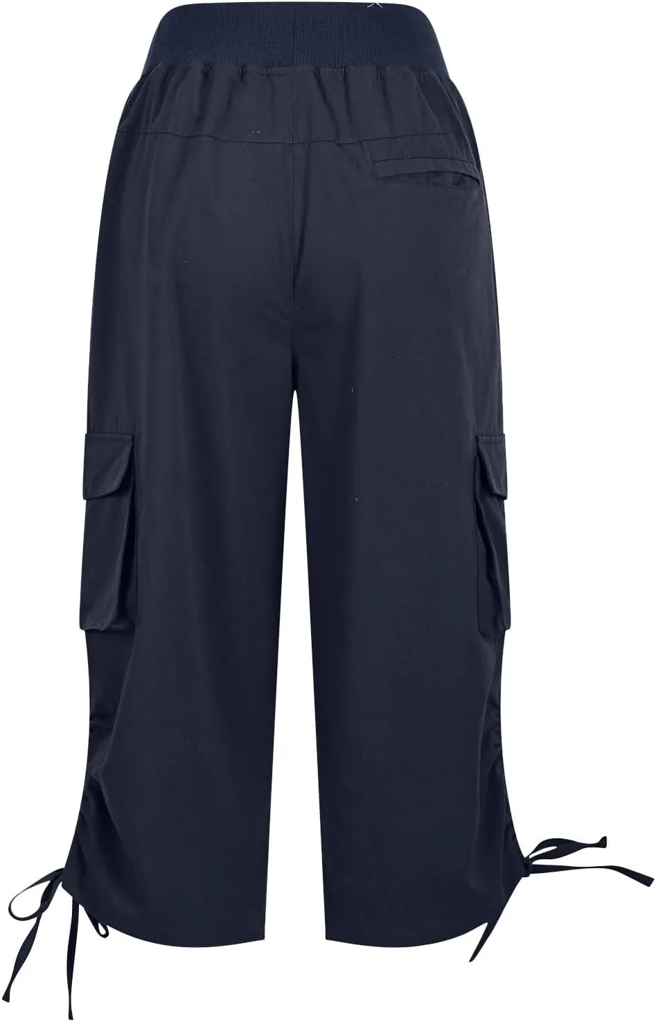 Hiking Capri Cargo Pants Women Lightweight Quick Dry Summer Cropped Trousers Drawstring High Waisted Streetwear Pant
