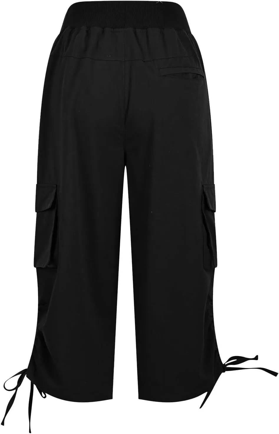 Hiking Capri Cargo Pants Women Lightweight Quick Dry Summer Cropped Trousers Drawstring High Waisted Streetwear Pant